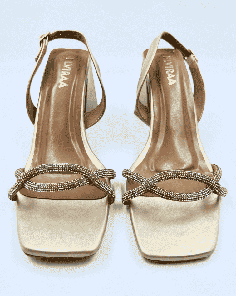 Chain Rhinestone Heels