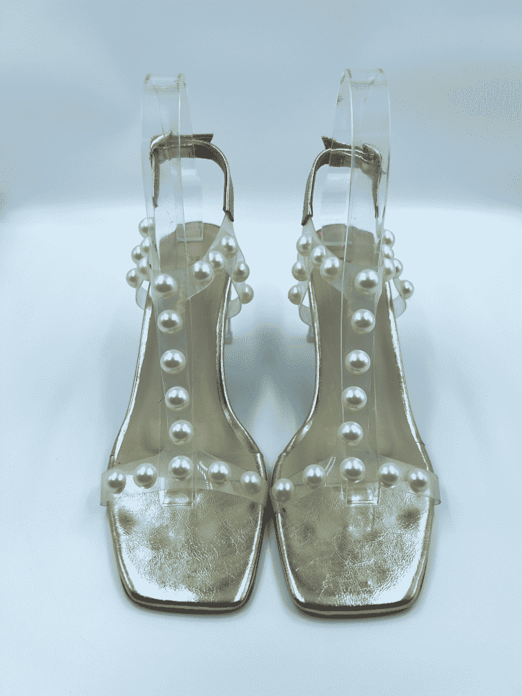 T-strap Pearl Heels
