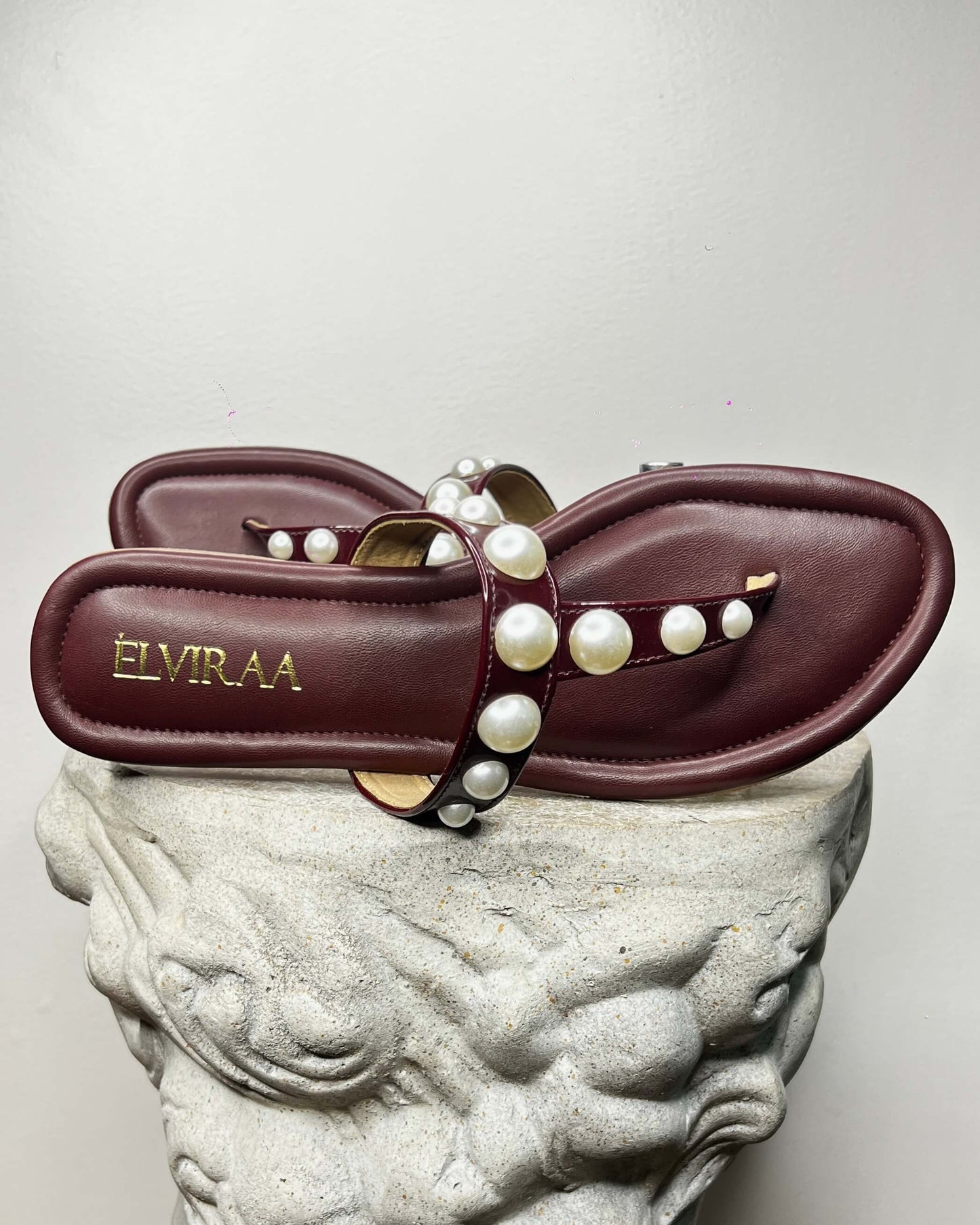 Pearl Thong Flats