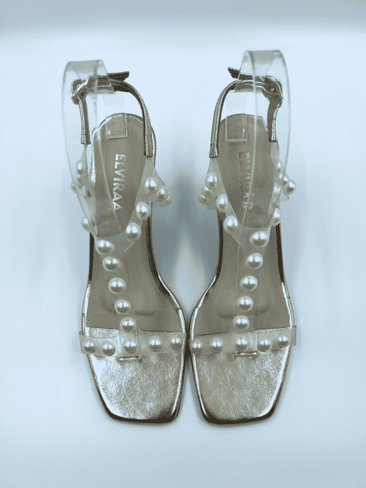 T-strap Pearl Heels