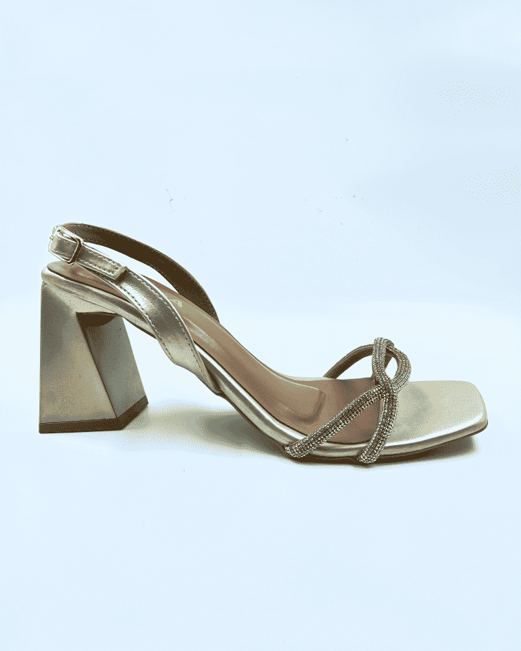 Chain Rhinestone Heels