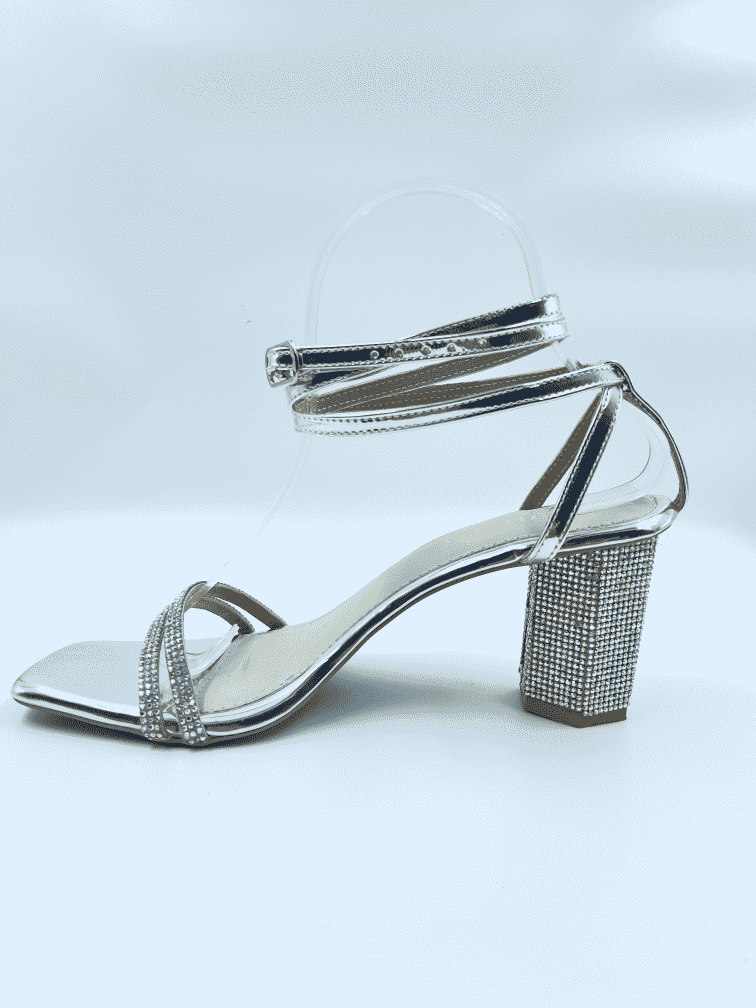 Hexagon Tie up Heels