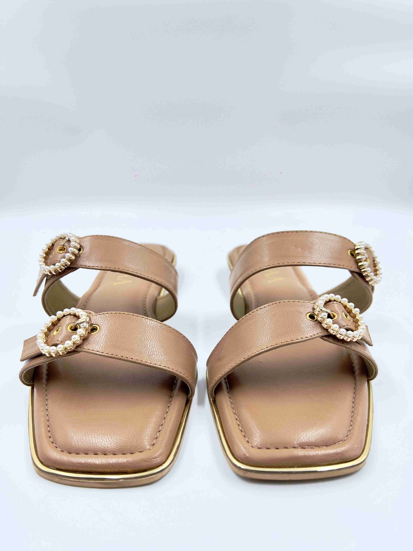 Pearl Buckle Flats