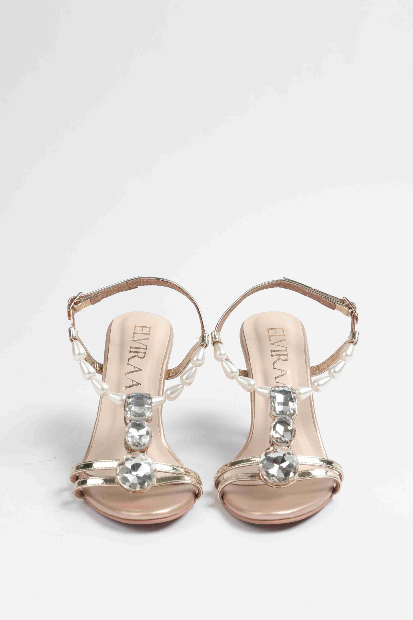 Pearl and Stone Embellished Heels