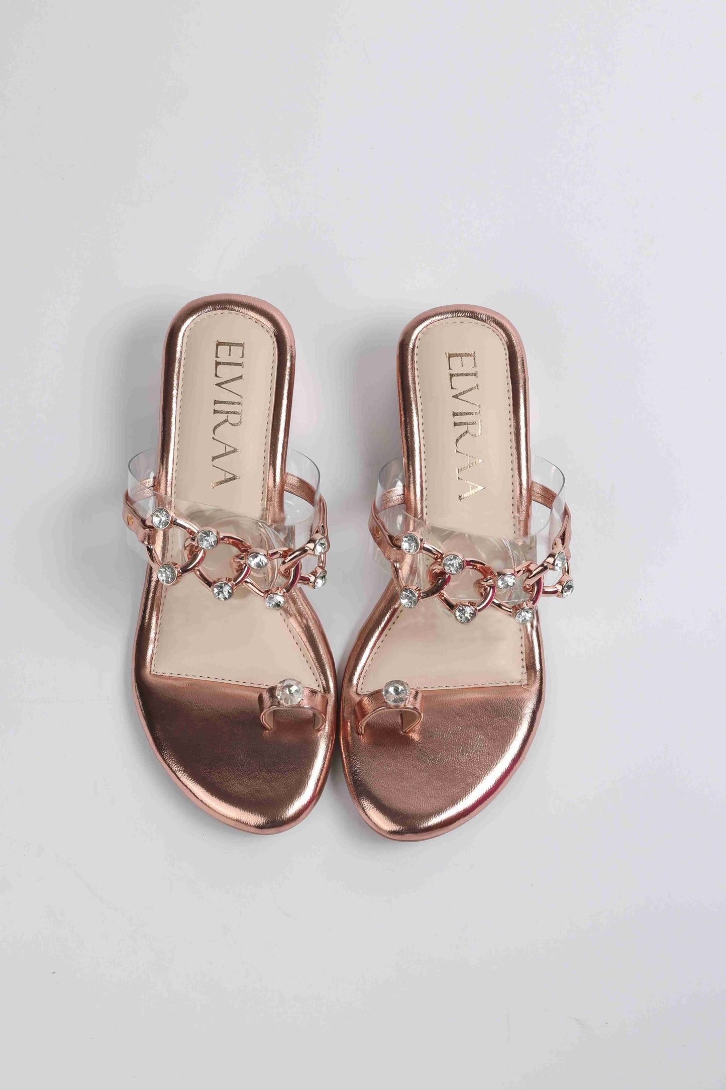 Chain Embellished Heel