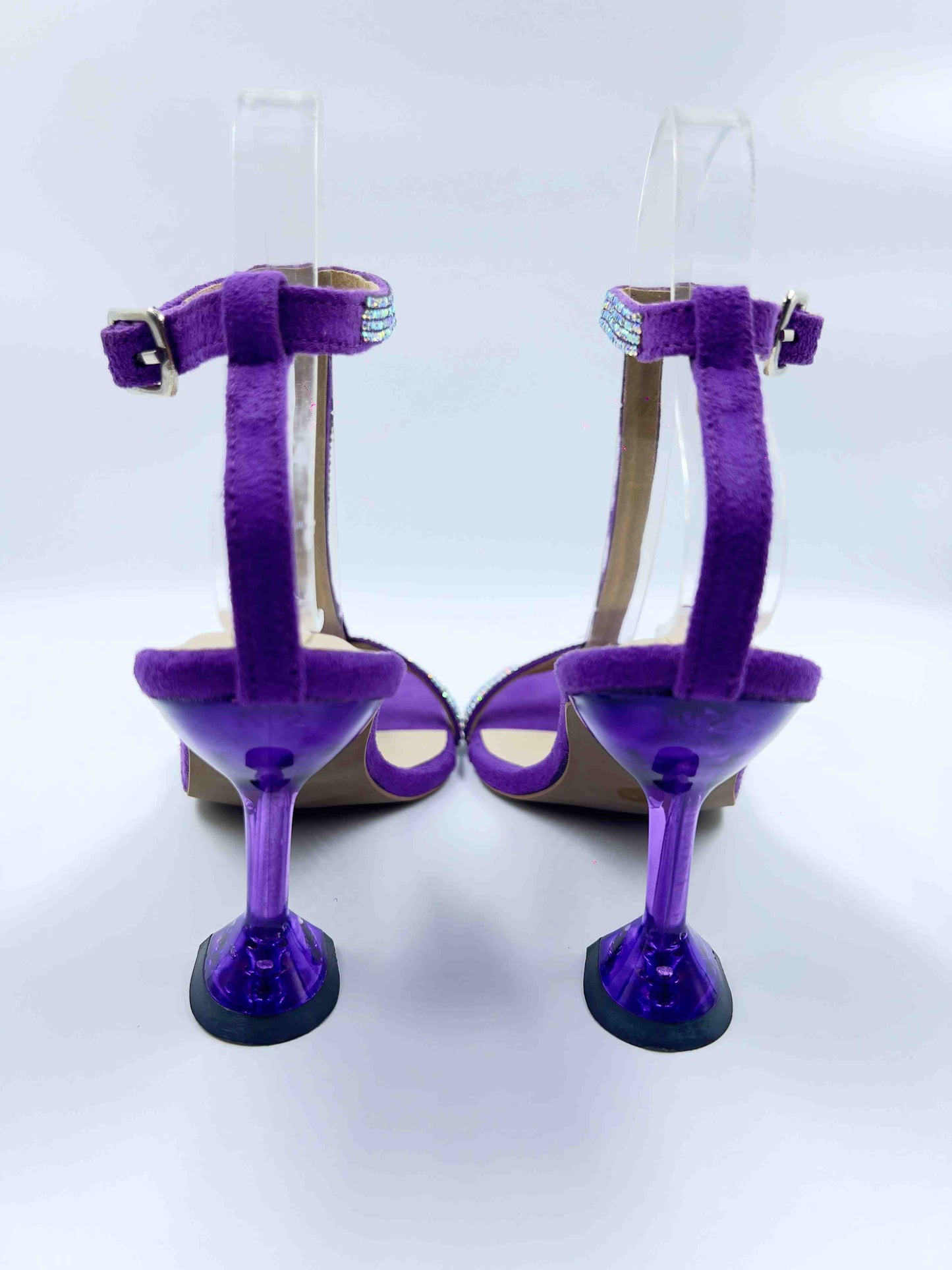 Tstrap Rhinestone Heels
