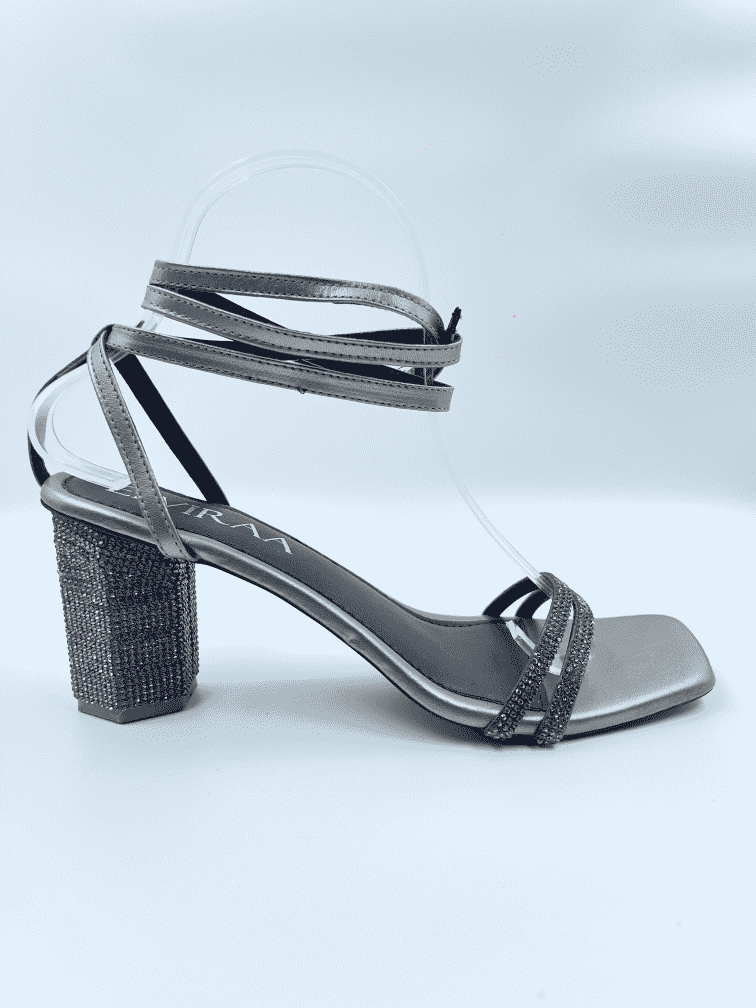 Hexagon Tie up Heels