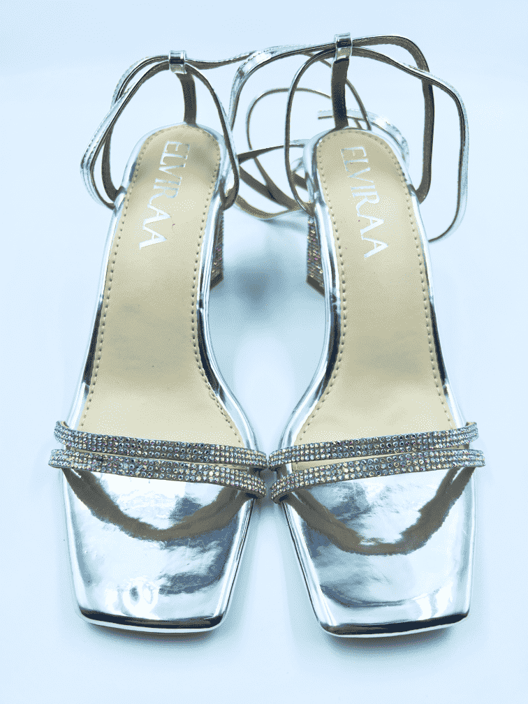 Hexagon Tie up Heels
