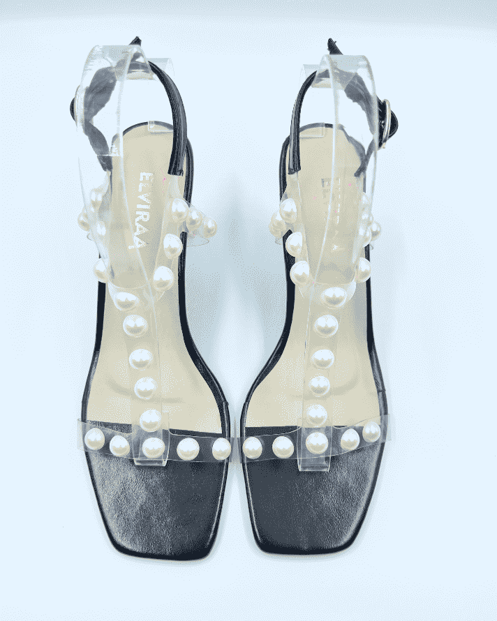 T-strap Pearl Heels