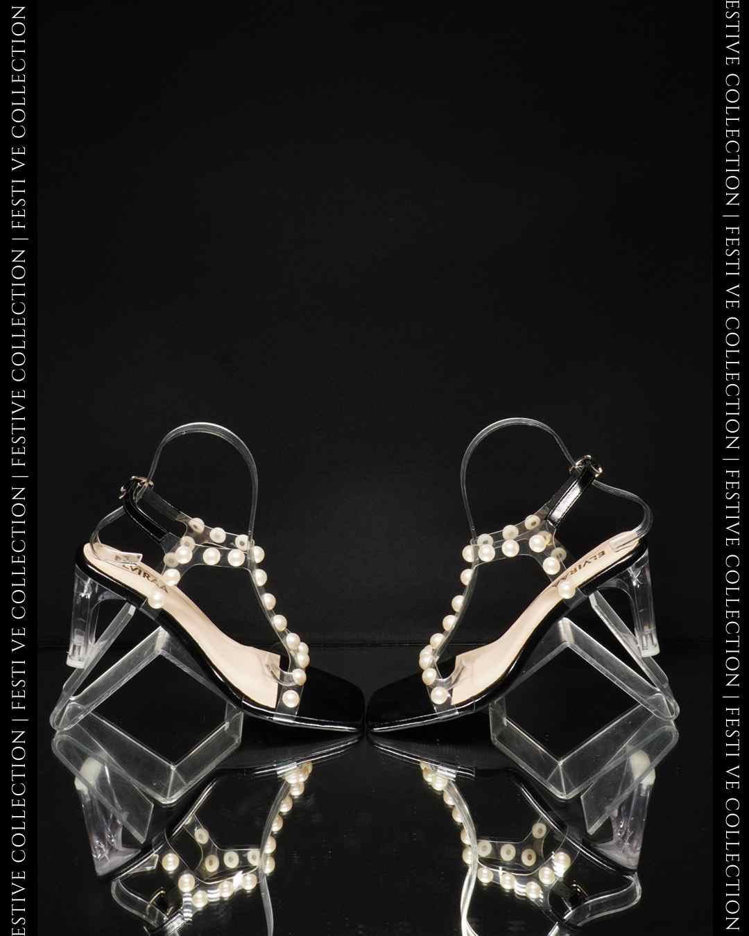 T-strap Pearl Heels