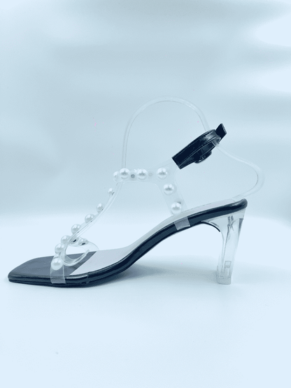 T-strap Pearl Heels