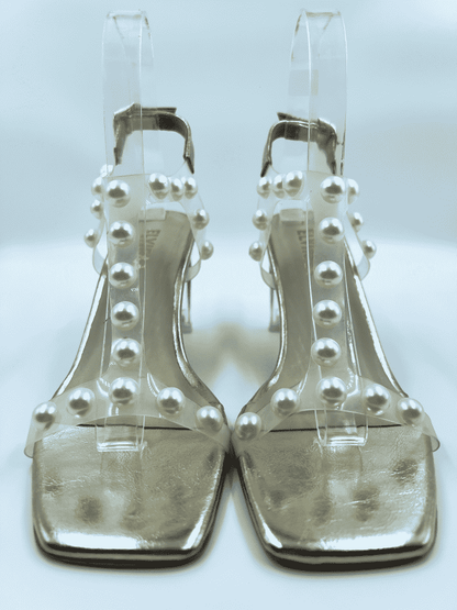 T-strap Pearl Heels