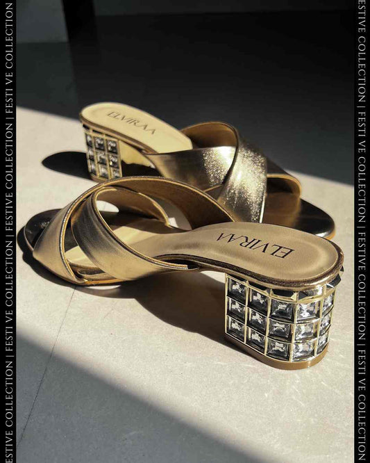 Stone Studded X Strap