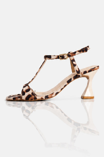 Animal Print Tstrap Heels