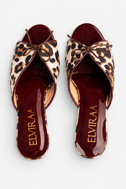 Animal Print Mule