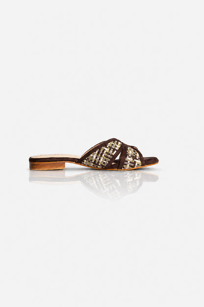 Checked Multicolour Flats
