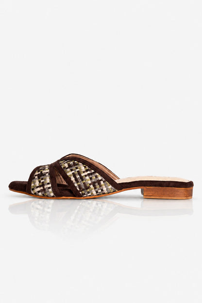 Checked Multicolour Flats