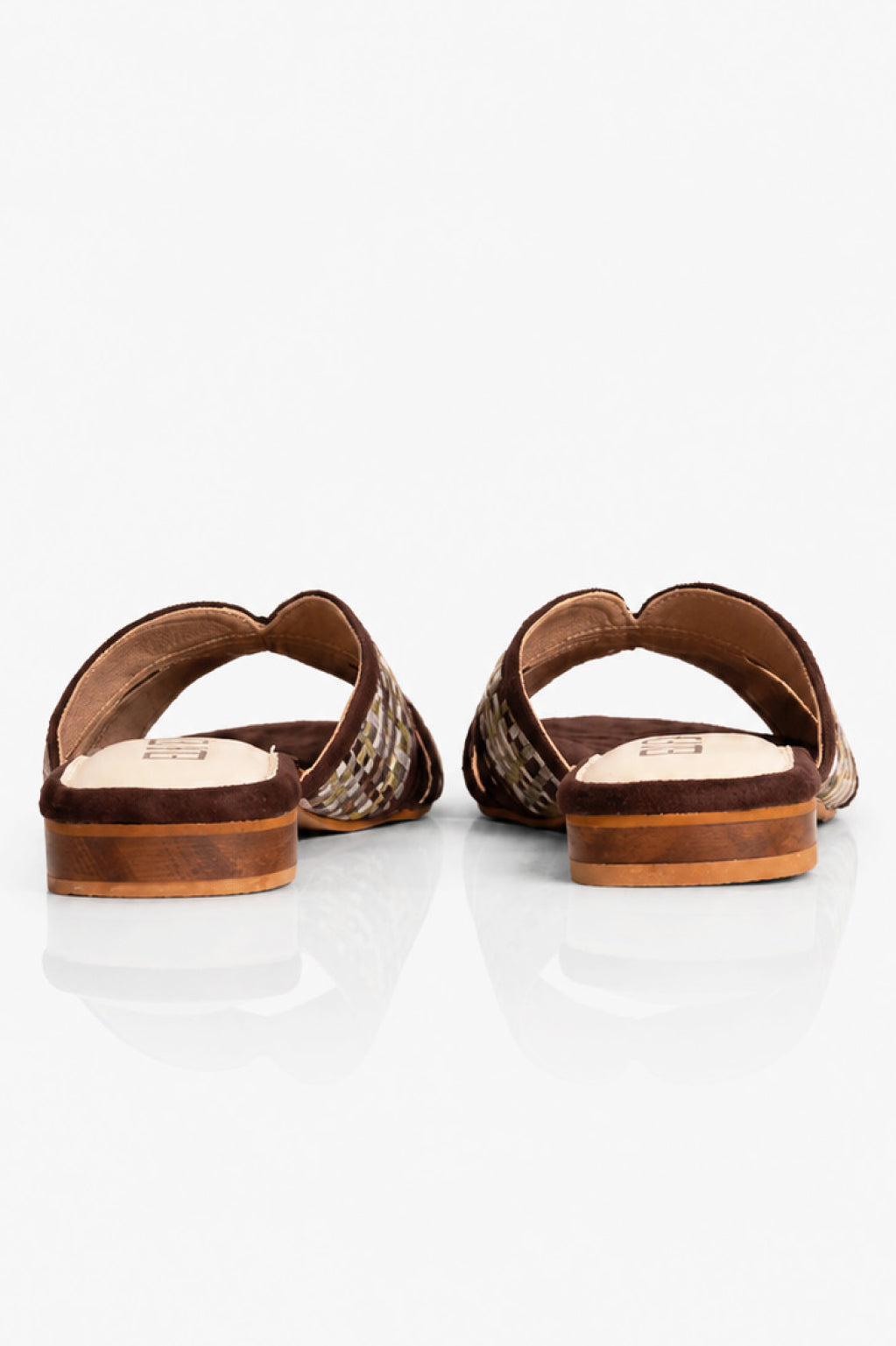 Checked Multicolour Flats