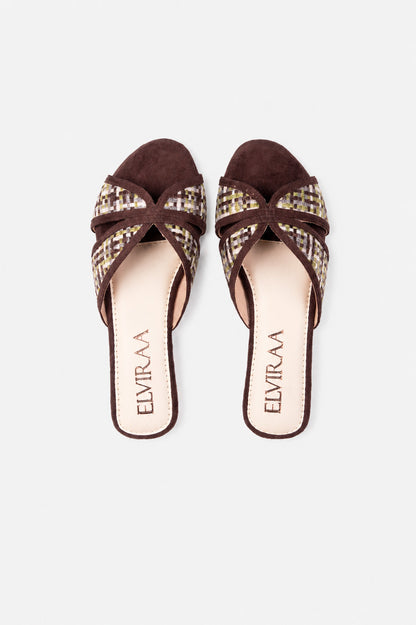 Checked Multicolour Flats