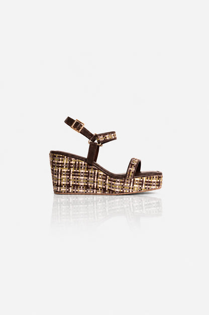 Checked Multicolour Wedges