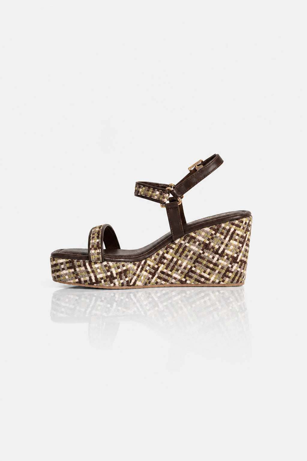Checked Multicolour Wedges