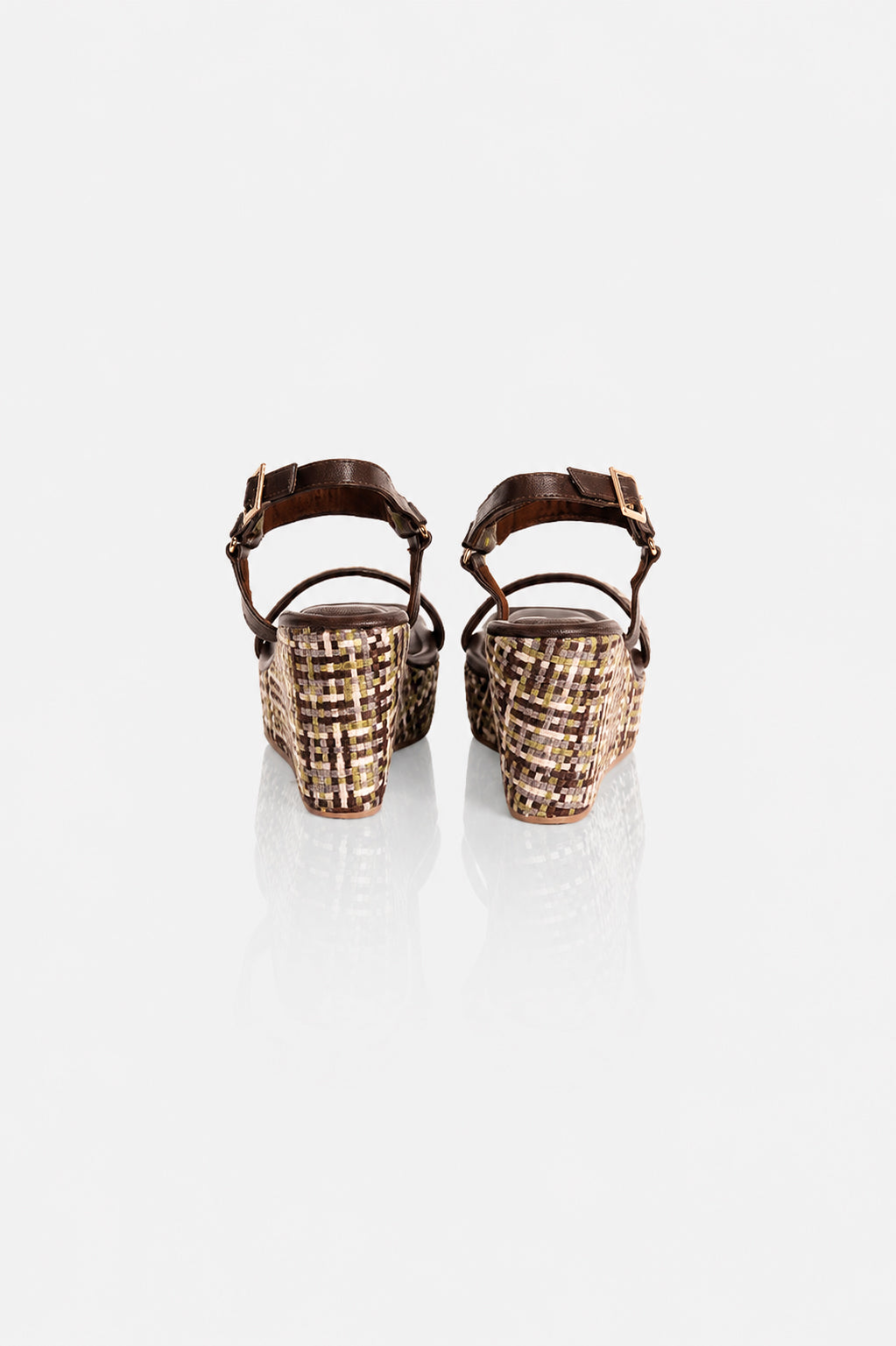 Checked Multicolour Wedges
