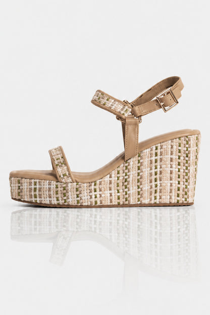Checked Multicolour Wedges