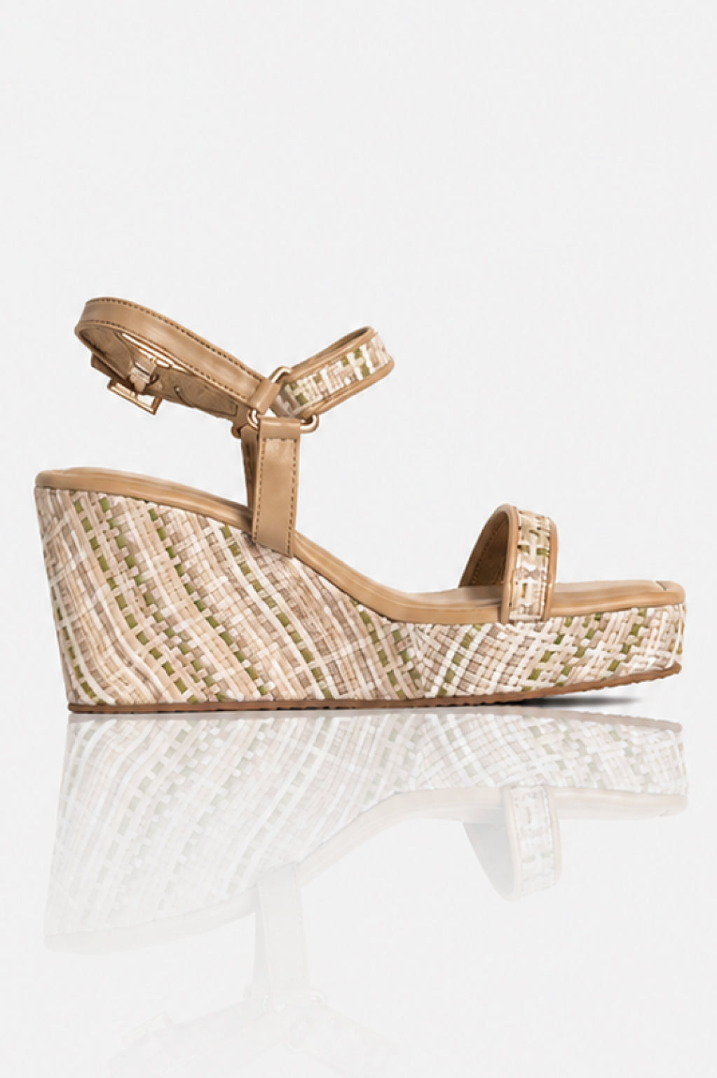 Checked Multicolour Wedges