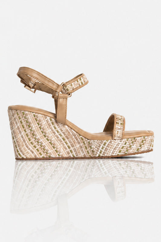 Checked Multicolour Wedges