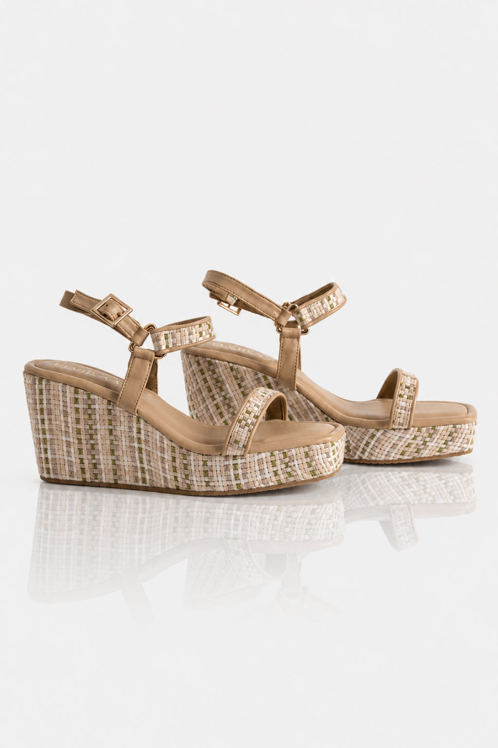 Checked Multicolour Wedges