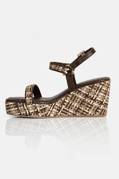 Checked Multicolour Wedges