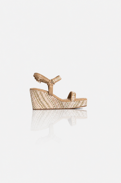 Checked Multicolour Wedges