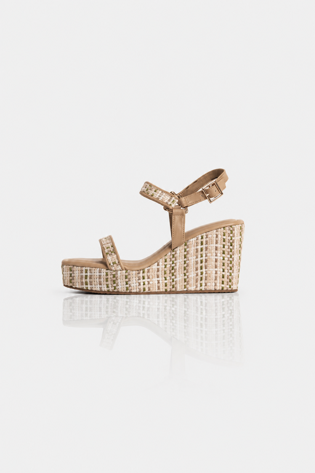 Checked Multicolour Wedges
