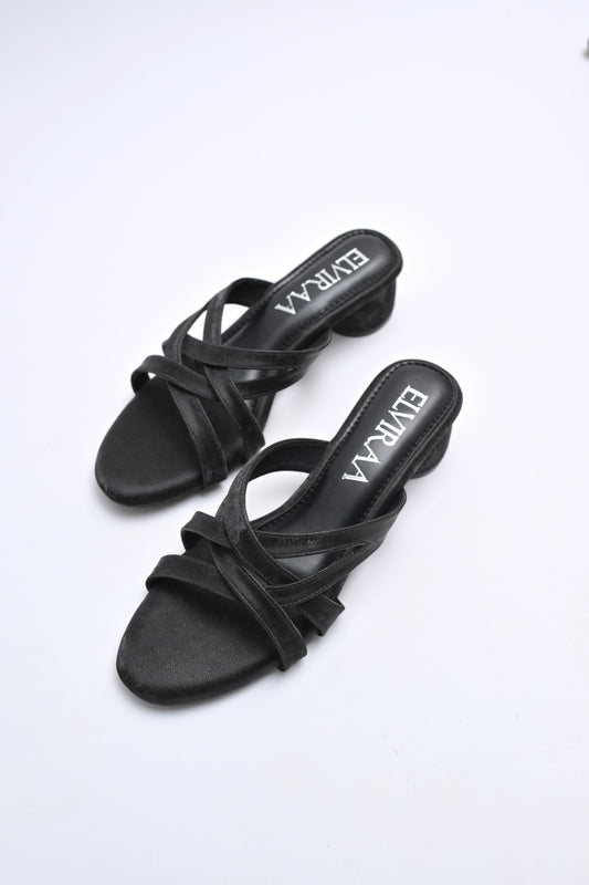 Criss Cross Block Heels