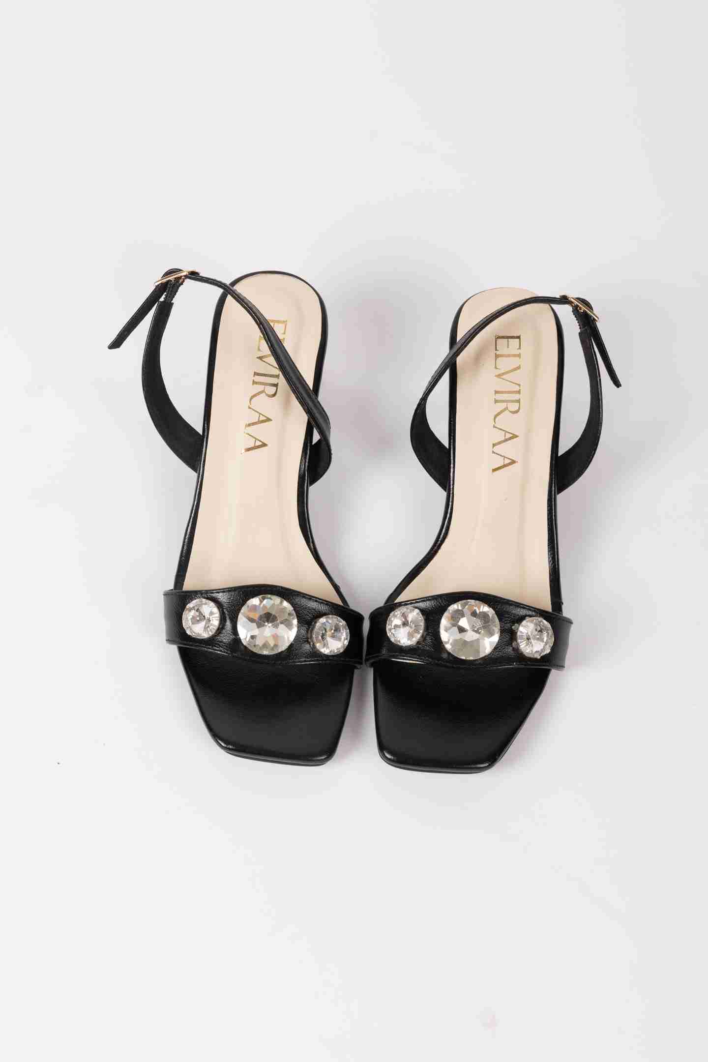 Sling Back Stone Covered Heels