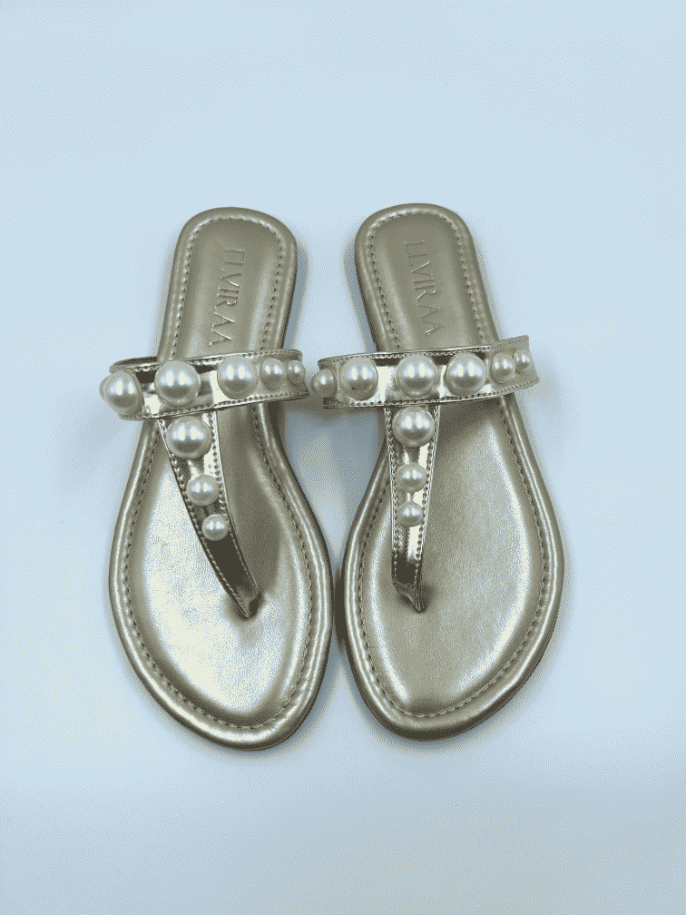 Pearl Thong Flats