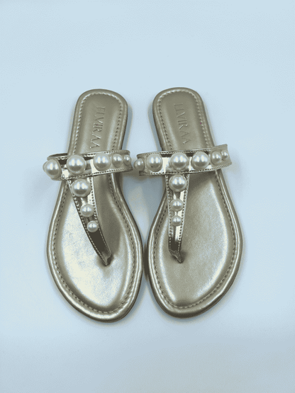 Pearl Thong Flats