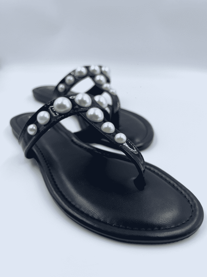 Pearl Thong Flats