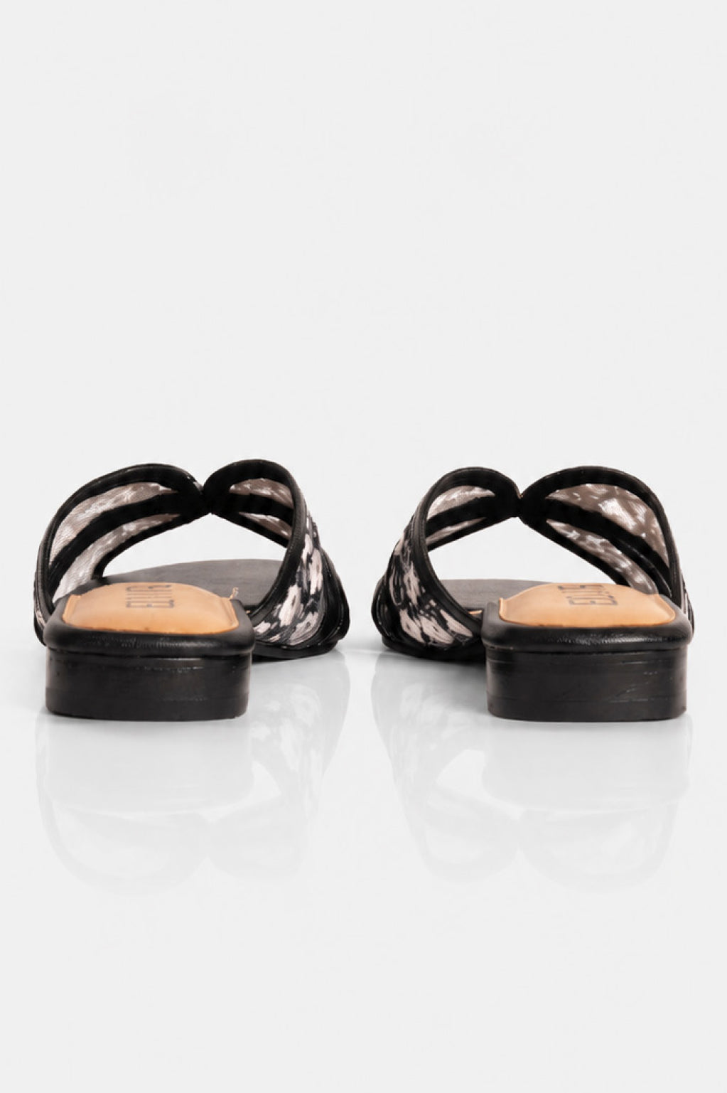 Embroidered Flower Net Flats