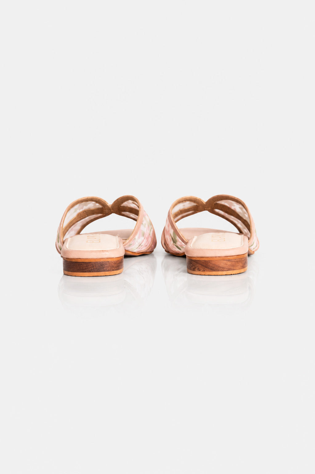 Embroidered Flower Net Flats