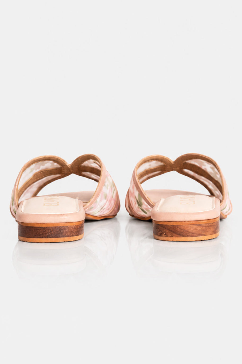 Embroidered Flower Net Flats