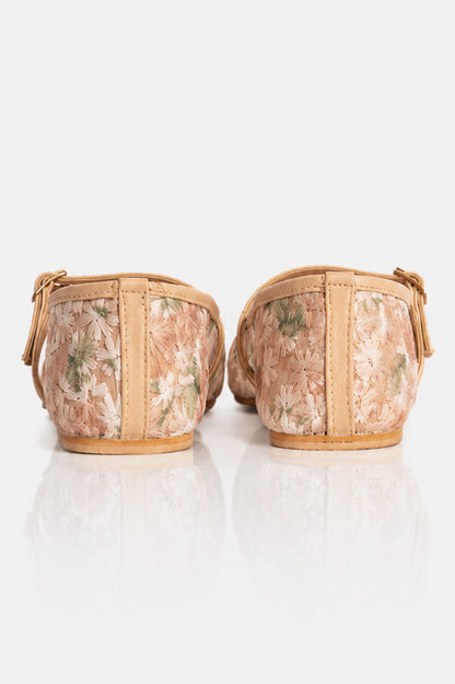 Embroidered Net Mary Janes