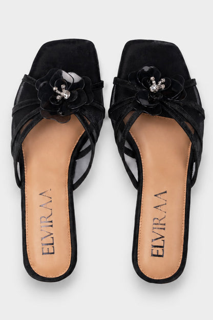 Flower Net Sandals