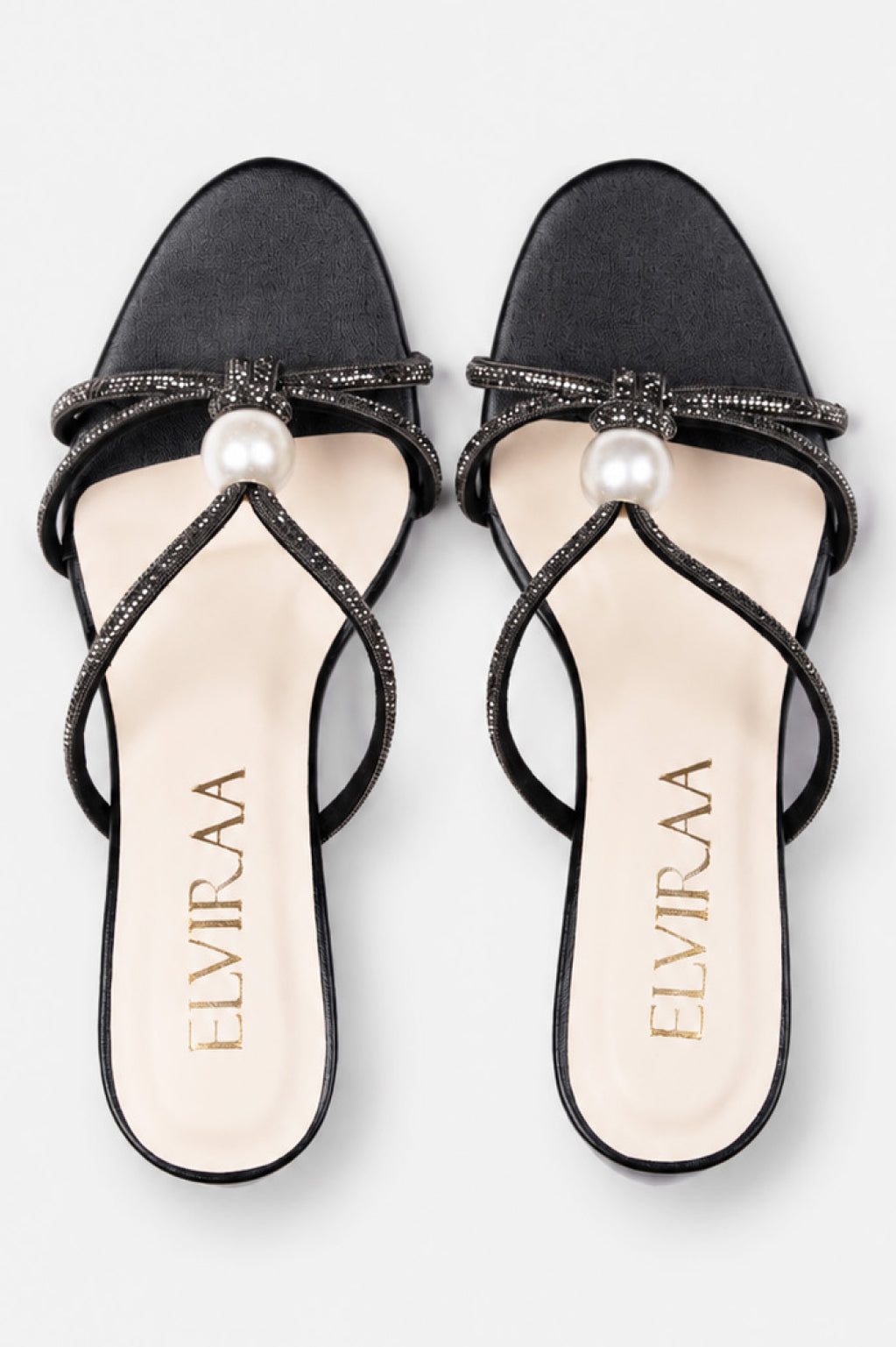 Pearl Rhinestone Heels