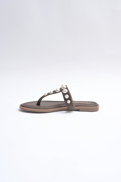 Pearl Thong Flats