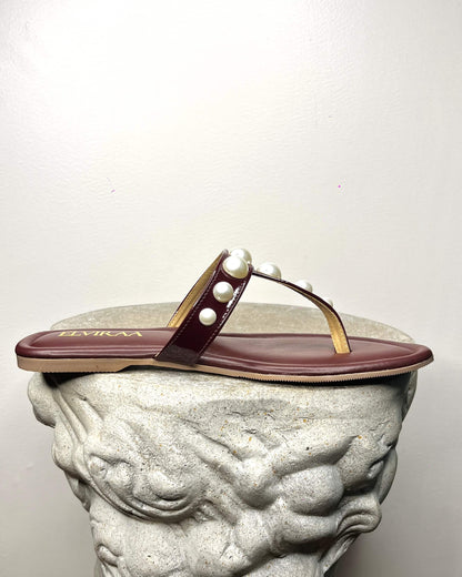 Pearl Thong Flats