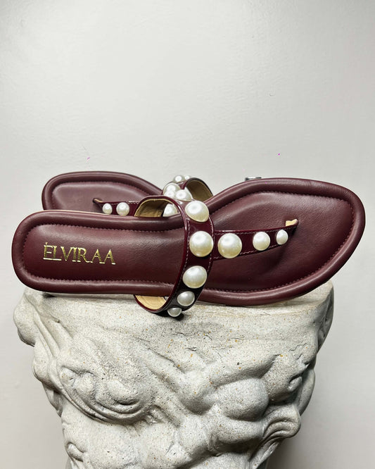 Pearl Thong Flats