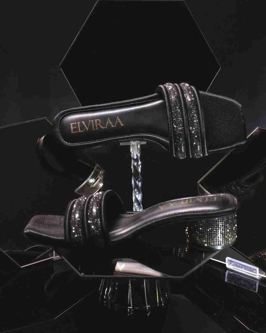 Puffy Diamond Strap Flats