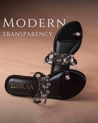 Chain Embellished Heel