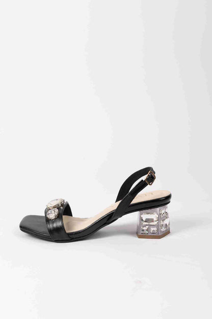 Sling Back Stone Covered Heels